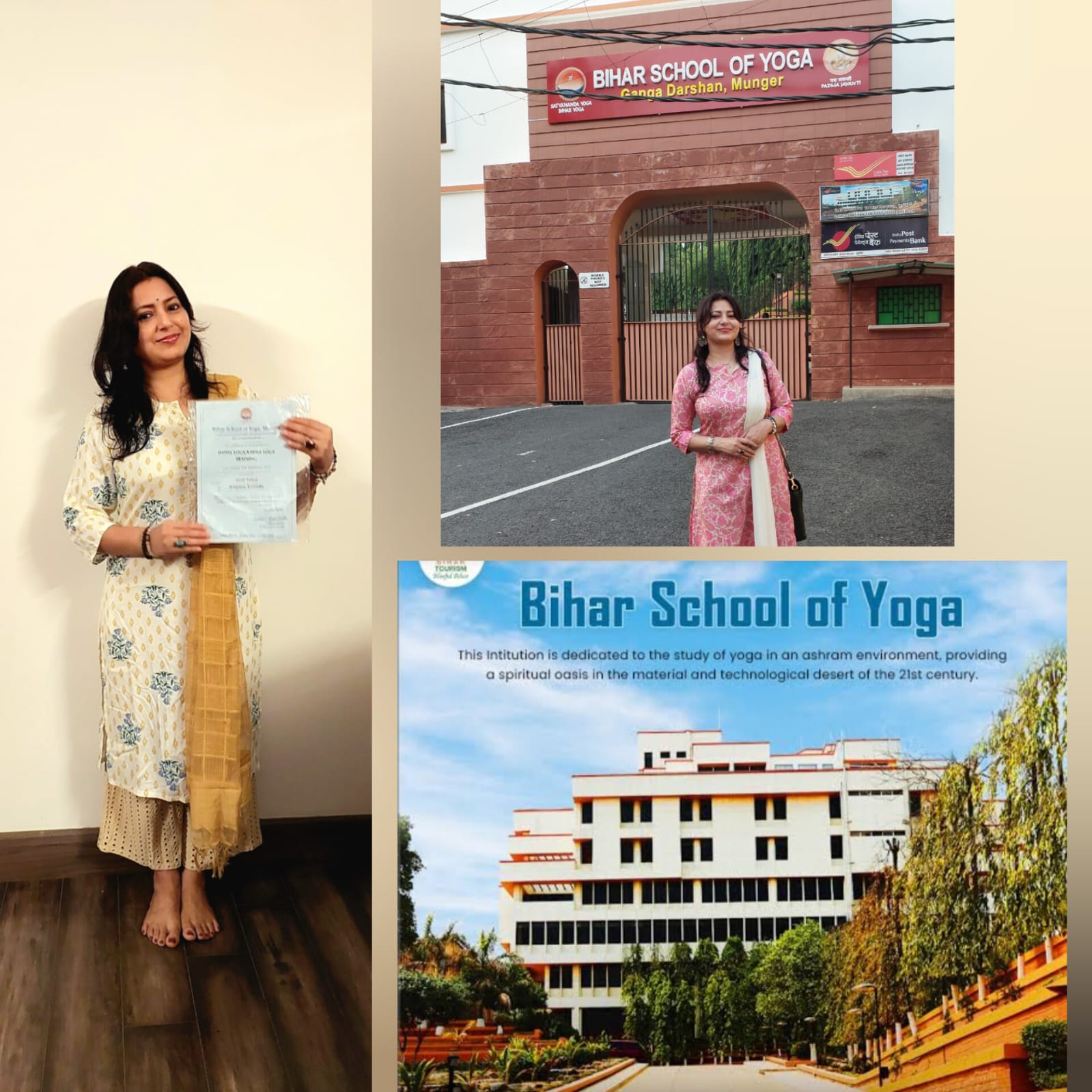 Yoga training certificate